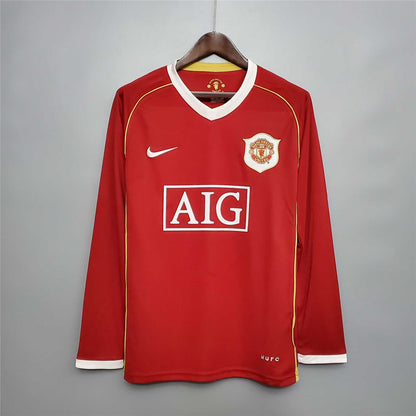 MAILLOT MANCHESTER UNITED 2006/2007 VERSION MANCHES LONGUES