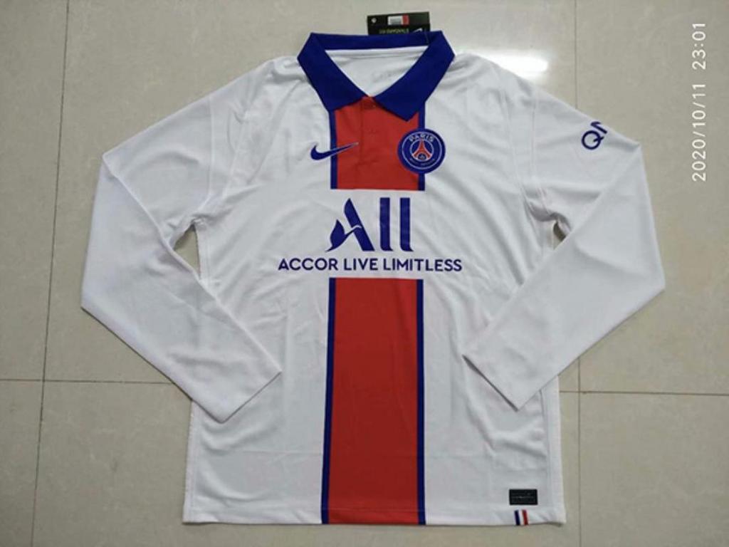 MAILLOT PSG EXTÉRIEUR 2020/2021 VERSION MANCHES LONGUES