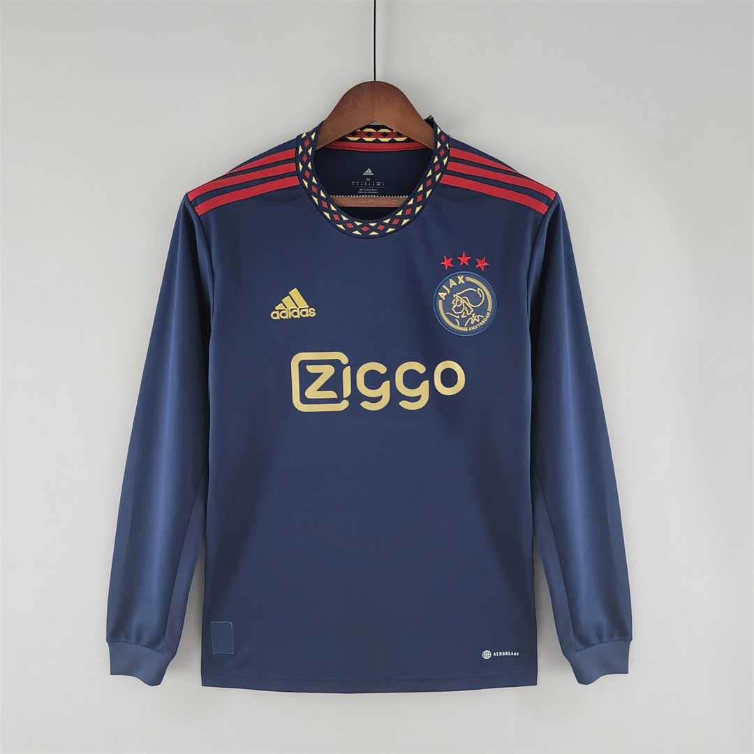 MAILLOT AJAX EXTÉRIEUR 2022/2023 VERSION MANCHES LONGUES