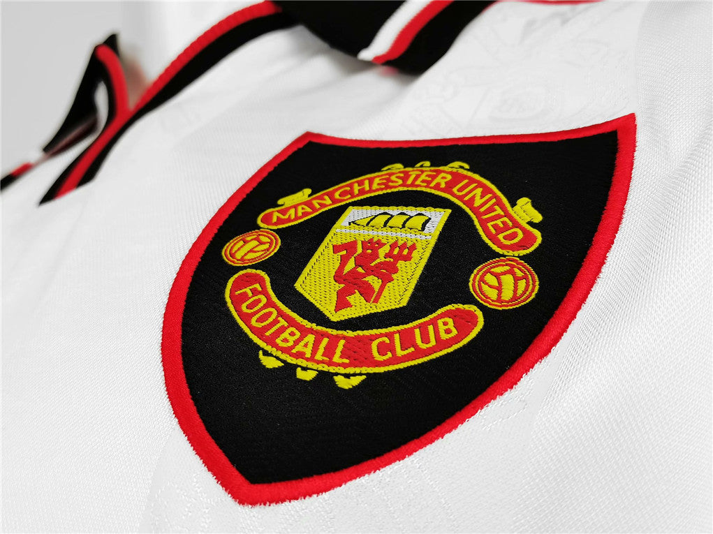 MAILLOT MANCHESTER UNITED EXTÉRIEUR 1998/1999 VERSION MANCHES LONGUES