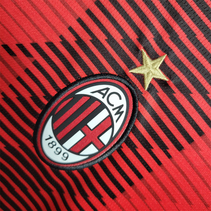 MAILLOT AC MILAN DOMICILE 2023/2024 VERSION MANCHES LONGUES