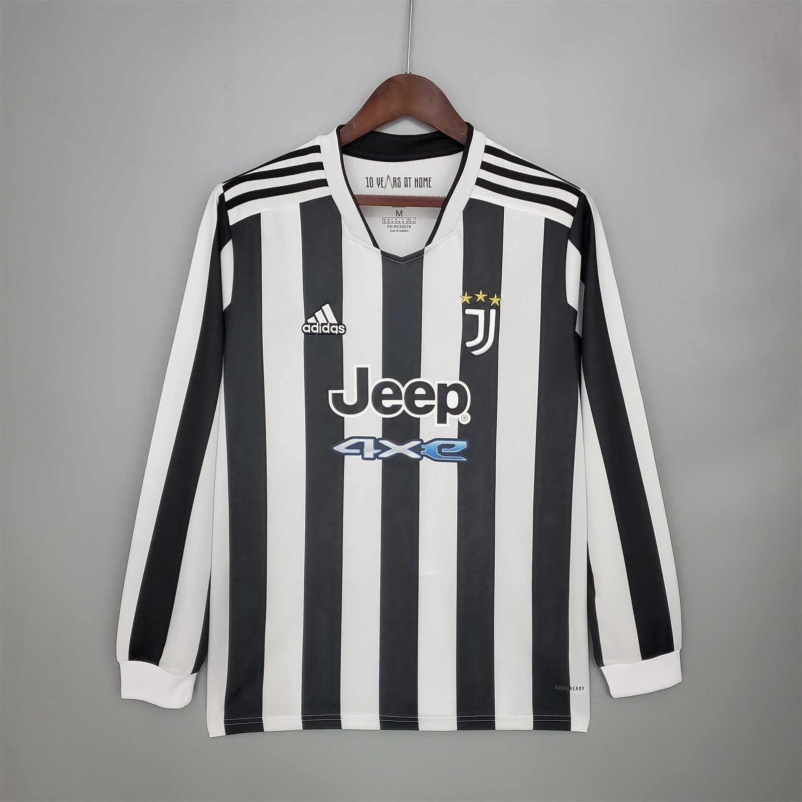 MAILLOT JUVENTUS DOMICILE 2021/2022 VERSION MANCHES LONGUES