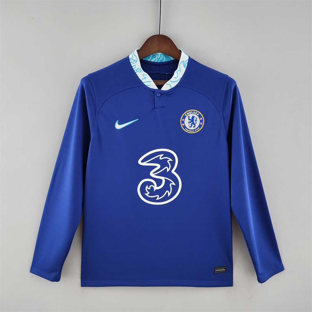 MAILLOT CHELSEA DOMICILE 2022/2023 VERSION MANCHES LONGUES