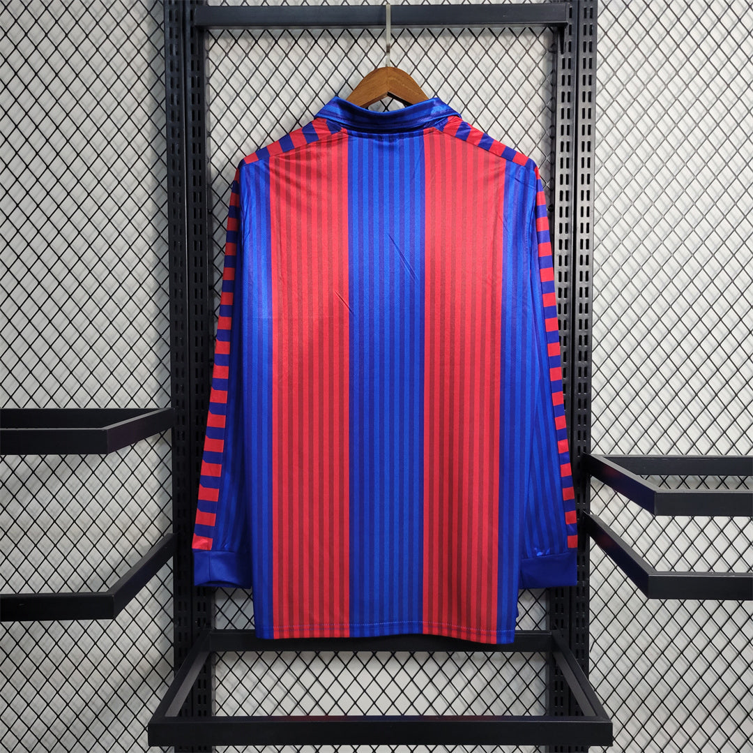 MAILLOT BARCELONE DOMICILE 1991/1992 VERSION MANCHES LONGUES