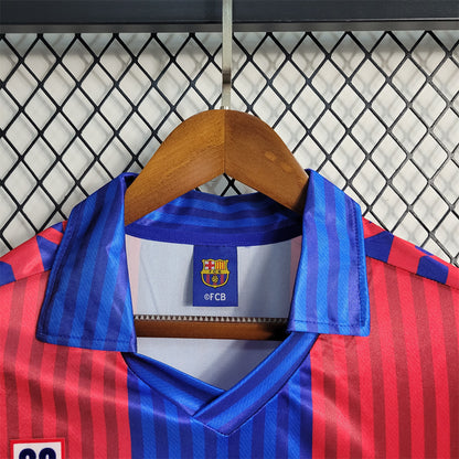 MAILLOT BARCELONE DOMICILE 1991/1992 VERSION MANCHES LONGUES