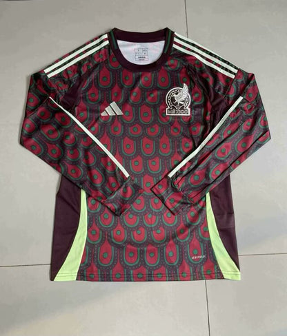 MAILLOT MEXIQUE DOMICILE 2024 VERSION MANCHES LONGUES