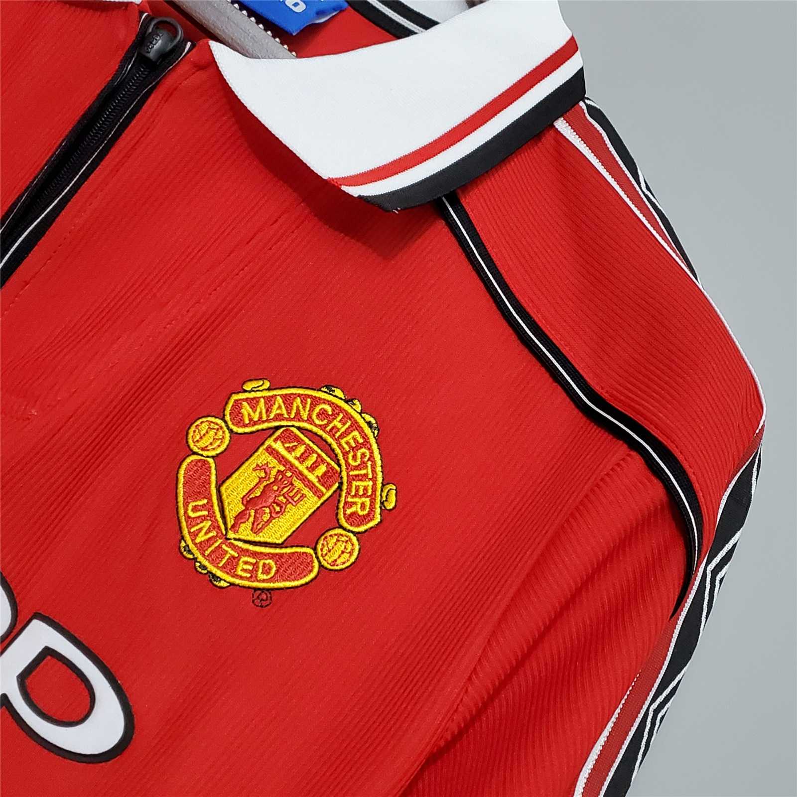 MAILLOT MANCHESTER UNITED DOMICILE 1998/1999 VERSION MANCHES LONGUES