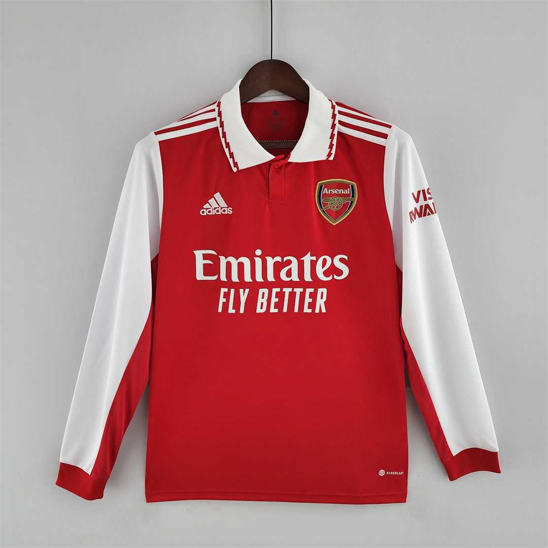 MAILLOT ARSENAL DOMICILE 2022/2023 VERSION MANCHES LONGUES