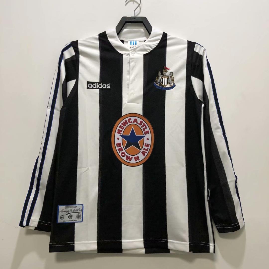 MAILLOT NEWCASTLE DOMICILE 1995/1997 VERSION MANCHES LONGUES