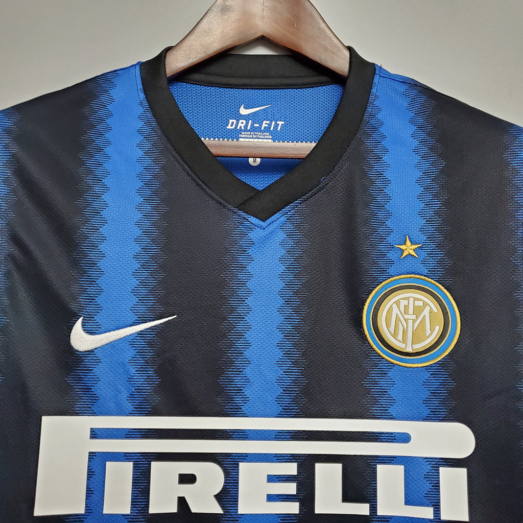 MAILLOT RETRO INTER MILAN DOMICILE 2010/2011 VERSION MANCHES LONGUES