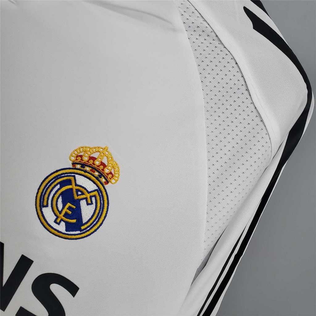 MAILLOT RÉAL MADRID DOMICILE 2005/2006 VERSION MANCHES LONGUES