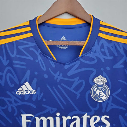 MAILLOT REAL MADRID EXTÉRIEUR 2021/2022 VERSION MANCHES LONGUES