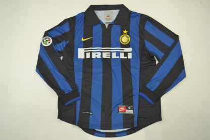 MAILLOT RETRO INTER MILAN DOMICILE 1998/1999 VERSION MANCHES LONGUES