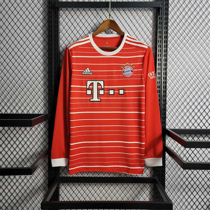 MAILLOT BAYERN MUNICH DOMICILE 2022/2023 VERSION MANCHES LONGUES