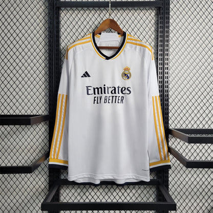 MAILLOT REAL MADRID DOMICILE 2023/2024 VERSION MANCHES LONGUES