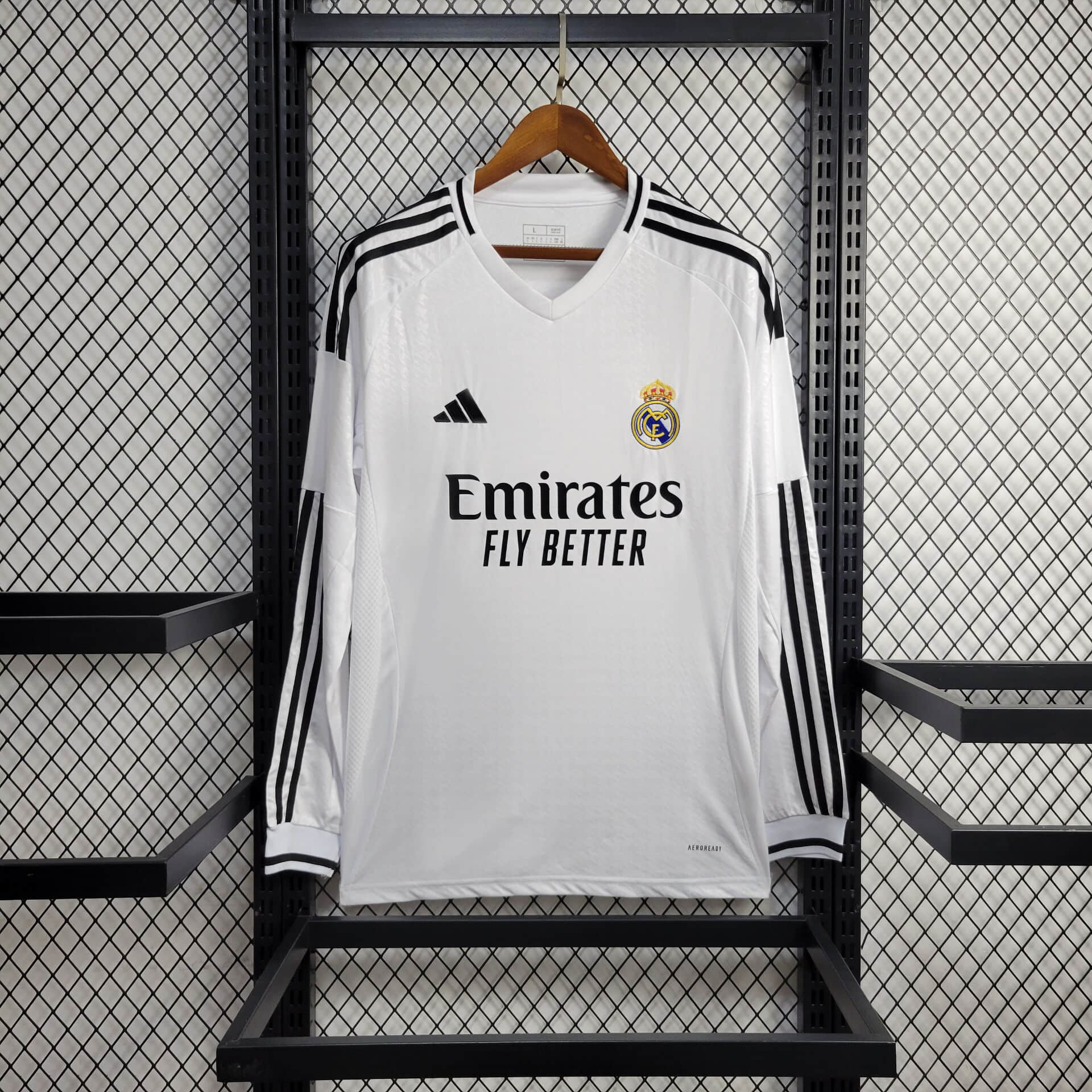 MAILLOT REAL MADRID DOMICILE 2024/2025 VERSION MANCHES LONGUES