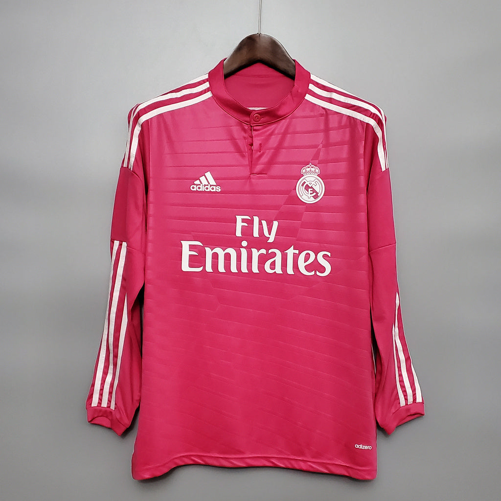 MAILLOT REAL MADRID EXTÉRIEUR 2014/2015 VERSION MANCHES LONGUES