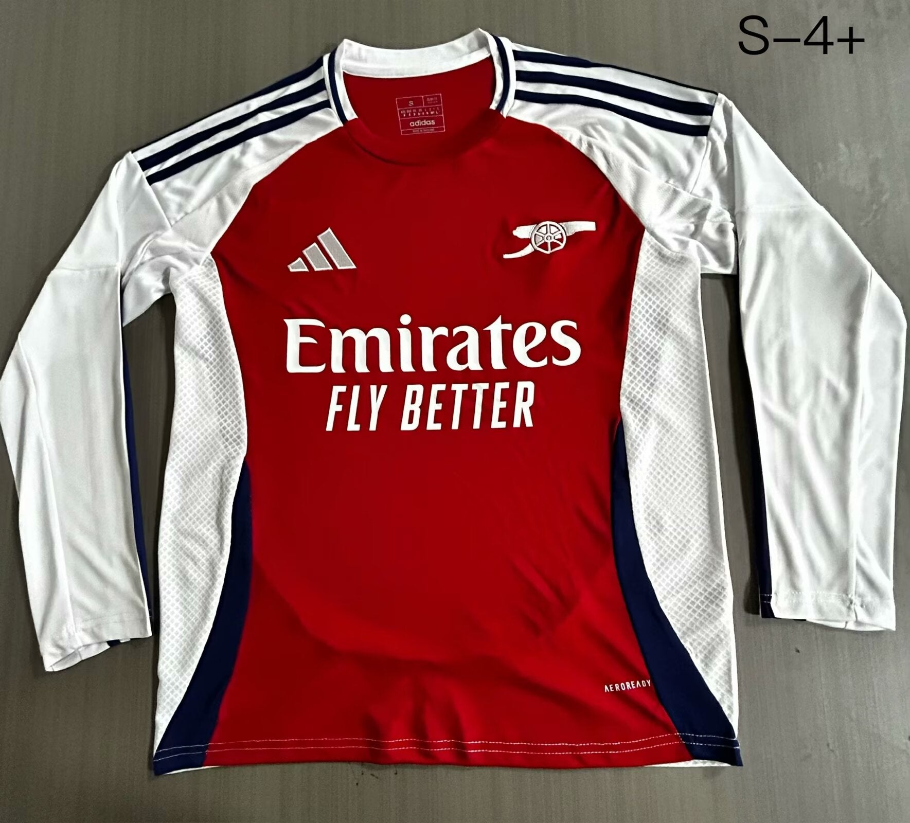 MAILLOT ARSENAL DOMICILE 2024/2025 VERSION MANCHES LONGUES