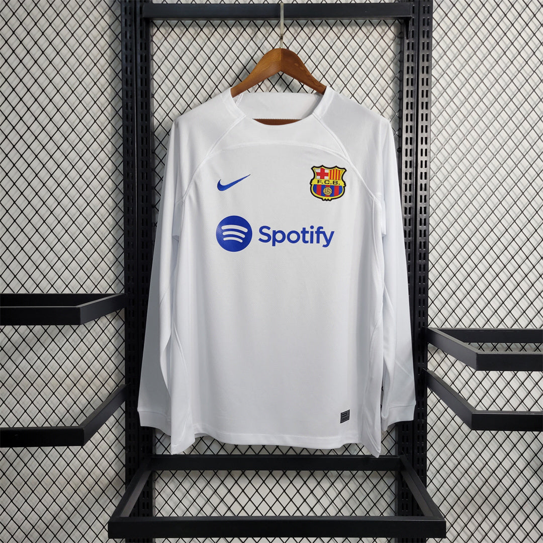 MAILLOT BARCELONE EXTÉRIEUR 2023/2024 VERSION MANCHES LONGUES