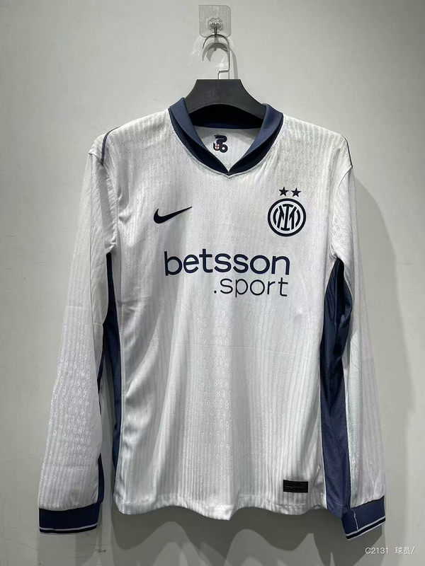 MAILLOT INTER MILAN EXTÉRIEUR 2024/2025 VERSION MANCHES LONGUES