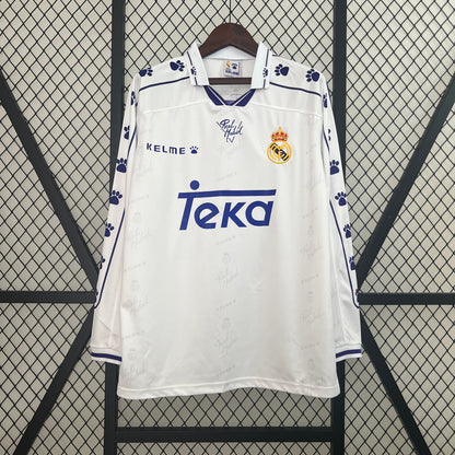 MAILLOT REAL MADRID DOMICILE 1994/1996 VERSION MANCHES LONGUES