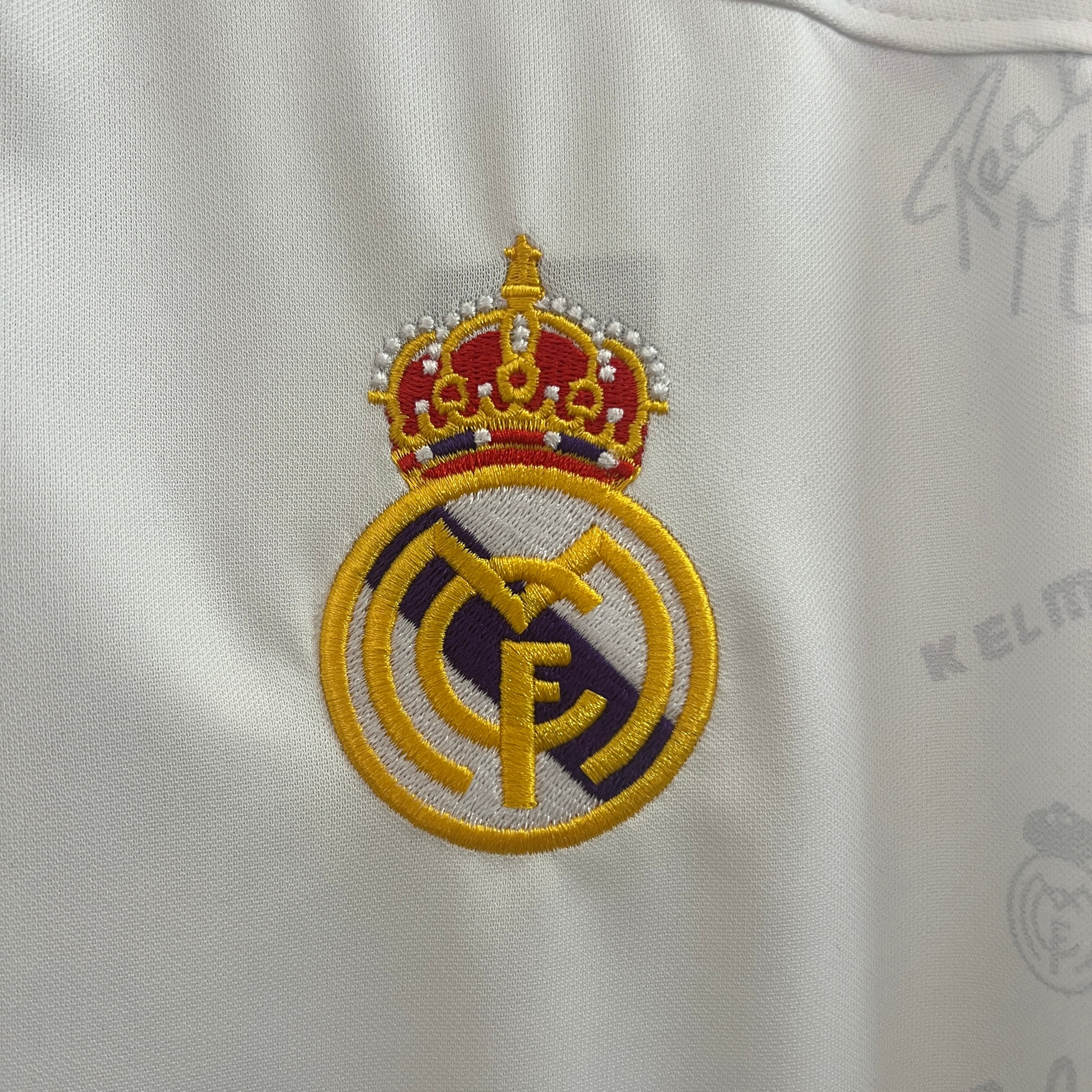 MAILLOT REAL MADRID DOMICILE 1994/1996 VERSION MANCHES LONGUES