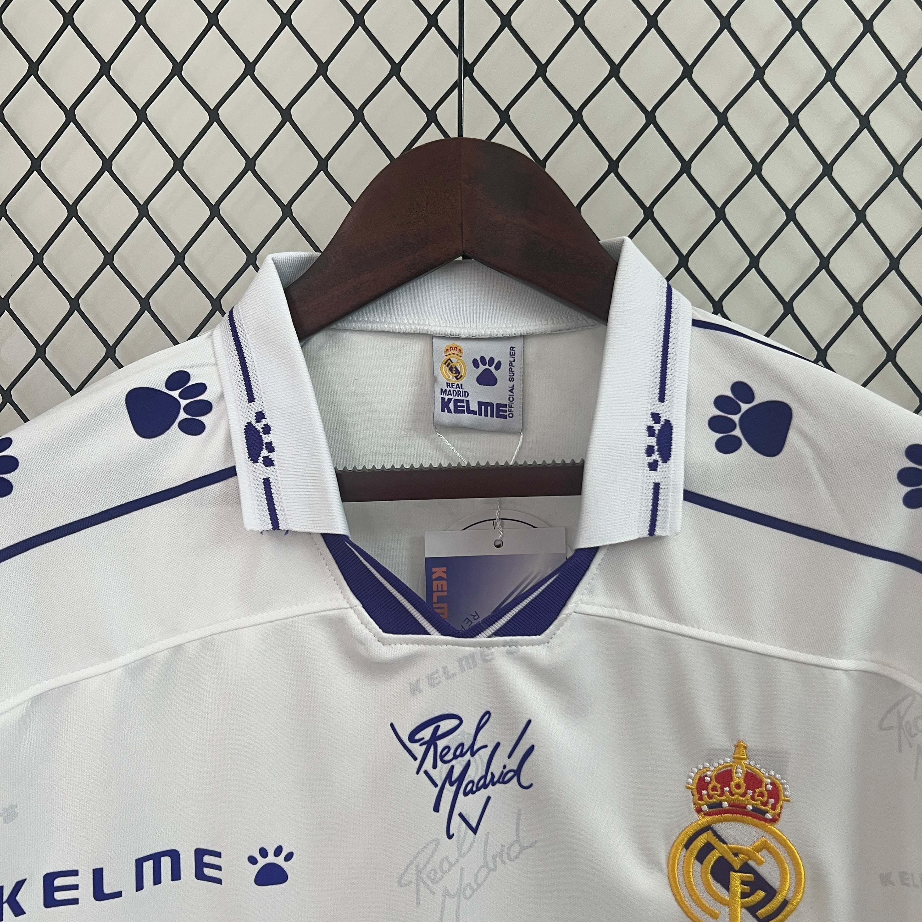 MAILLOT REAL MADRID DOMICILE 1994/1996 VERSION MANCHES LONGUES