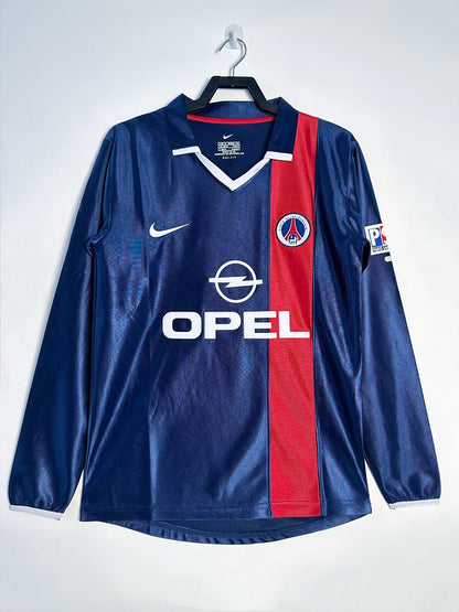 MAILLOT PSG DOMICILE 2001/2002 VERSION MANCHES LONGUES