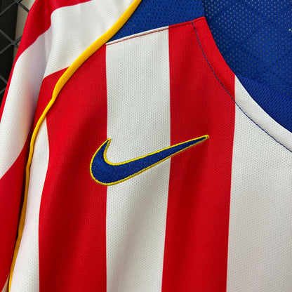 MAILLOT ATLETICO MADRID DOMICILE 2004/2005 VERSION MANCHES LONGUES