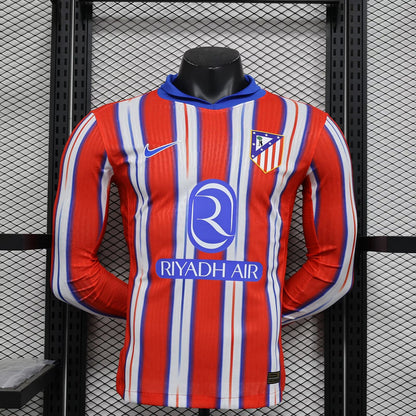 MAILLOT ATLETICO MADRID DOMICILE 2024/2025 VERSION MANCHES LONGUES