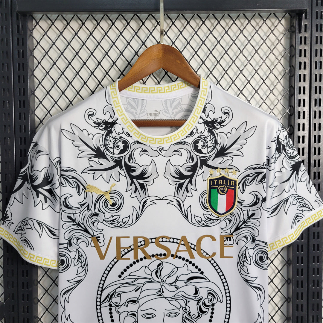 MAILLOT ITALIE CONCEPT EDITION VERSACE BLANC 2023/2024