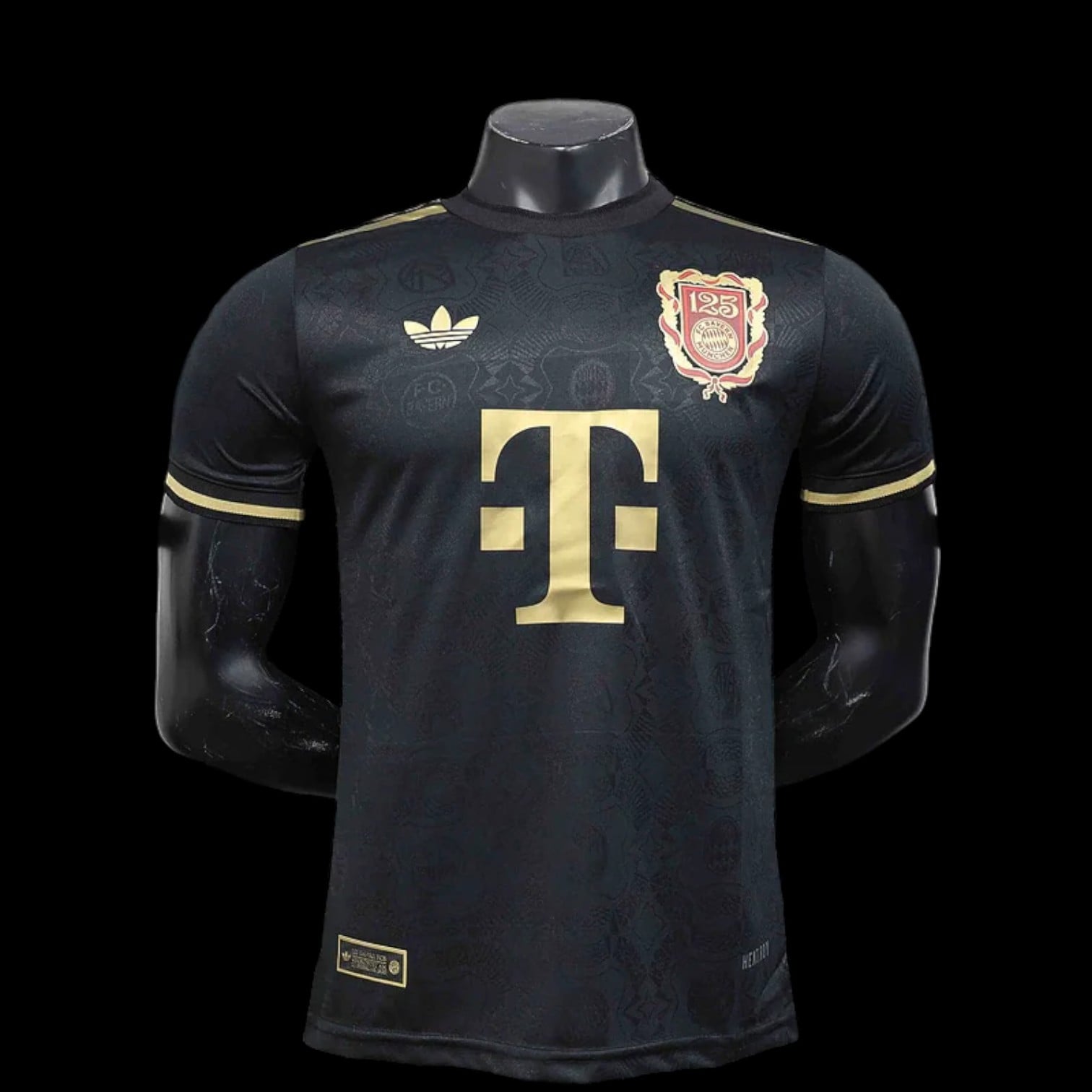 Bayern Munich Maillot 125th Anniversary Noir – Version Player