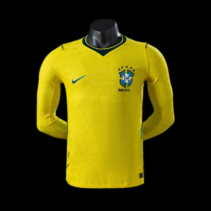 Brésil Maillot Domicile Manches Longues CDM 26 – Version Player