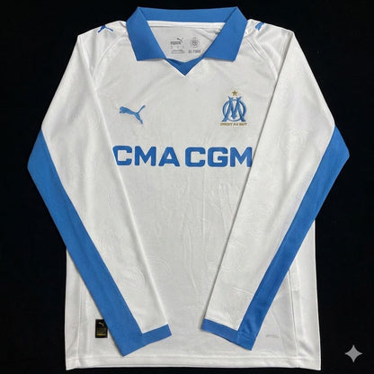 MAILLOT MARSEILLE DOMICILE MANCHES LONGUES 2025/2026